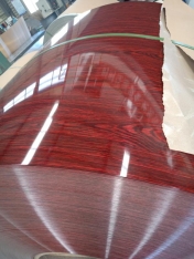 Price of Benxi Wood Grain Color Coated Aluminum Roll